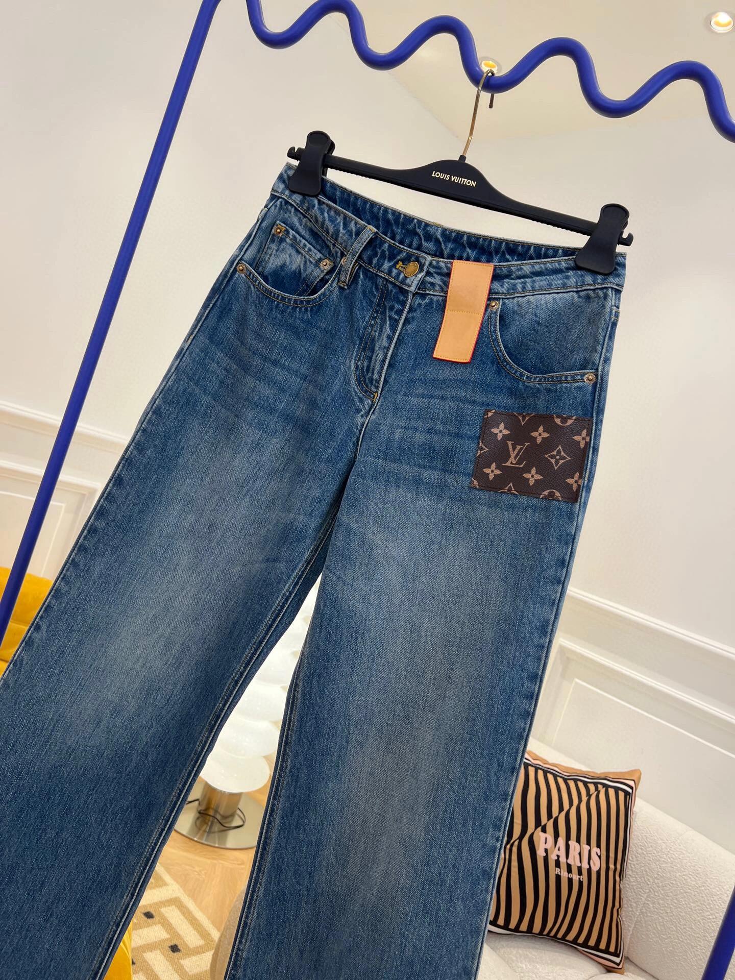 0528 Pocket print jeans