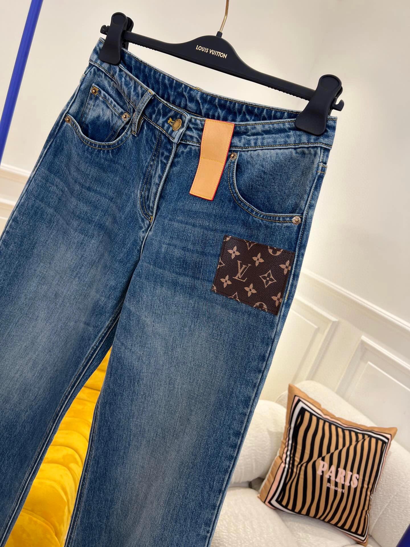 0528 Pocket print jeans