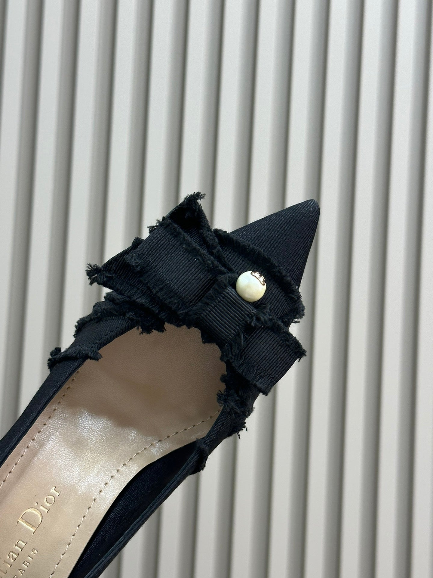 0528 24ss new arrival~ cd home bow 🎀 pearl cat heel small shoes