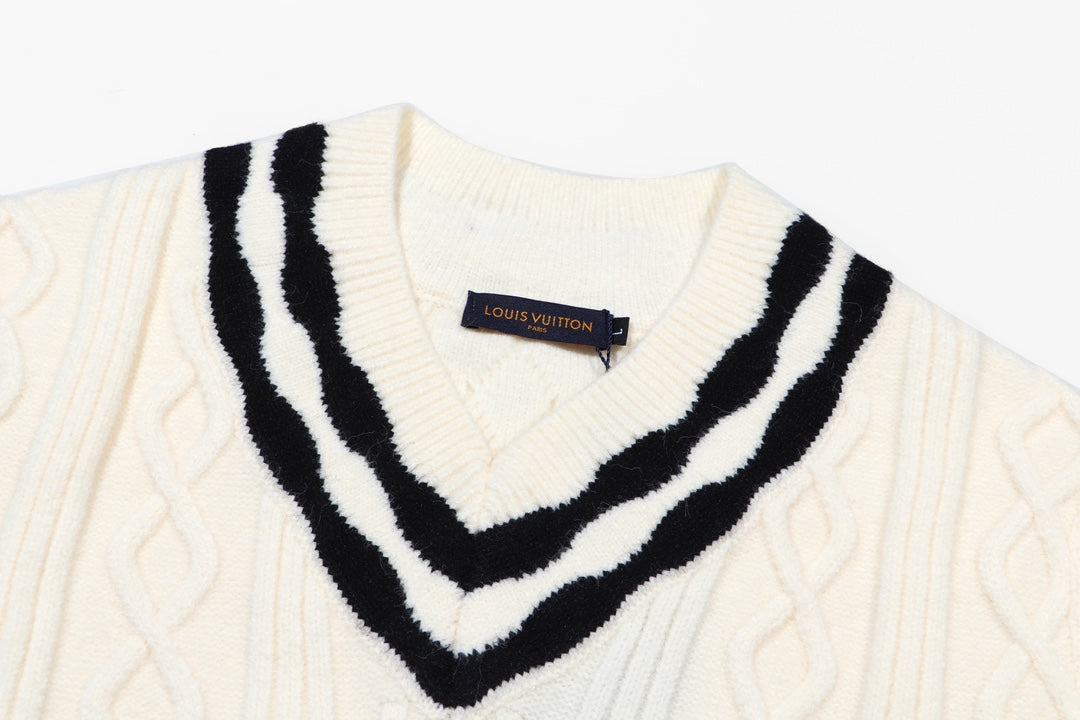 0818 New autumn and winter color matching sweater