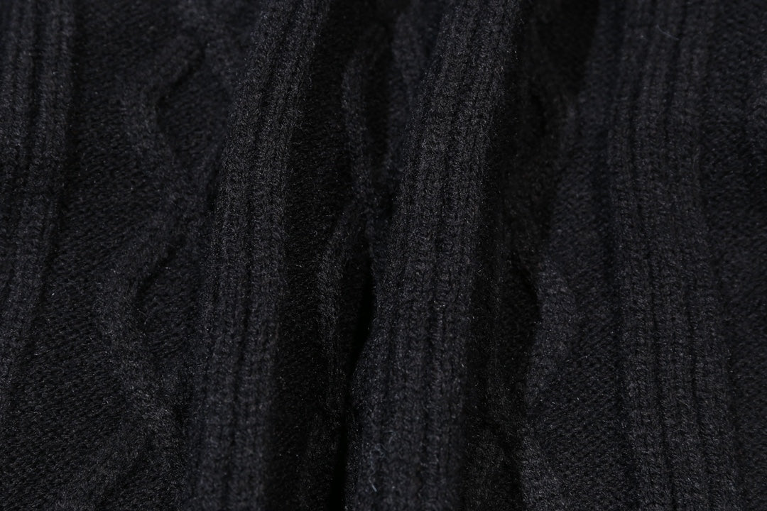 0818 New autumn and winter color matching sweater
