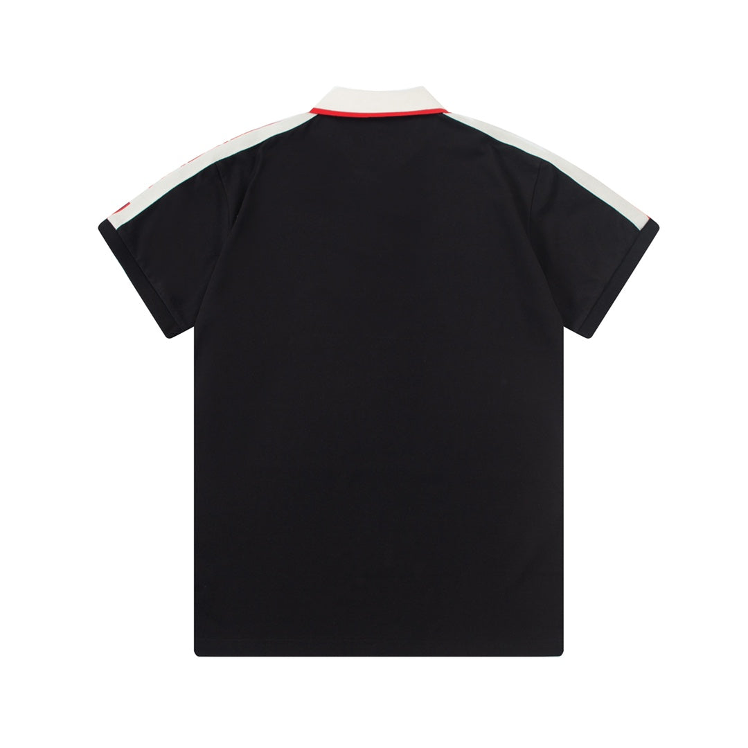 1203 New LOGO embroidery ribbon matching collar POLO shirt