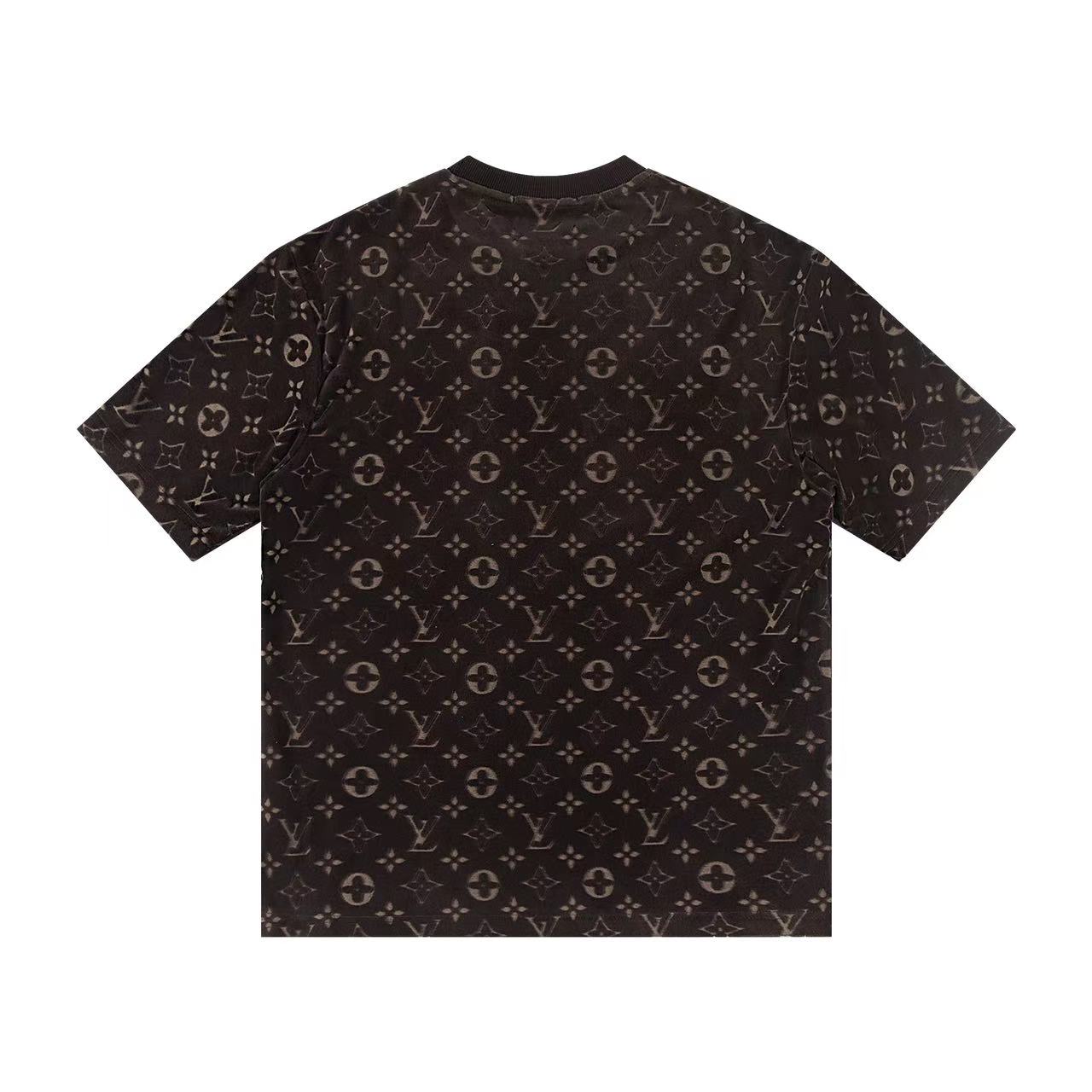 0205 Classic jacquard velvet T-shirt
