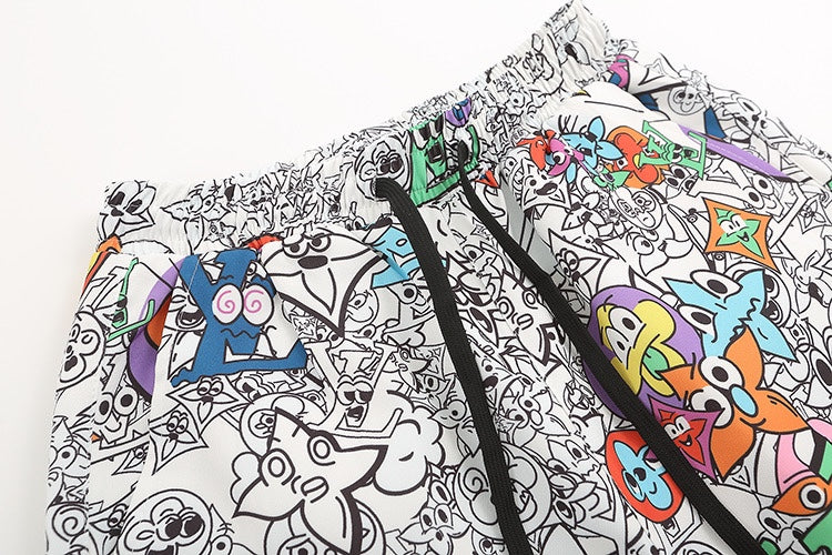 0205 New feature printed beach shorts