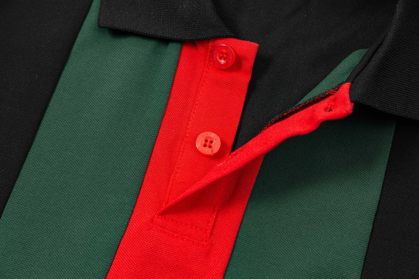 250305 New middle color matching printed polo shirt