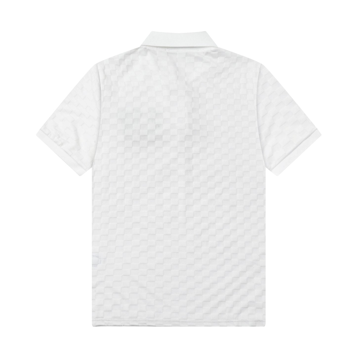 250305 New high quality knitted checkered polo shirt