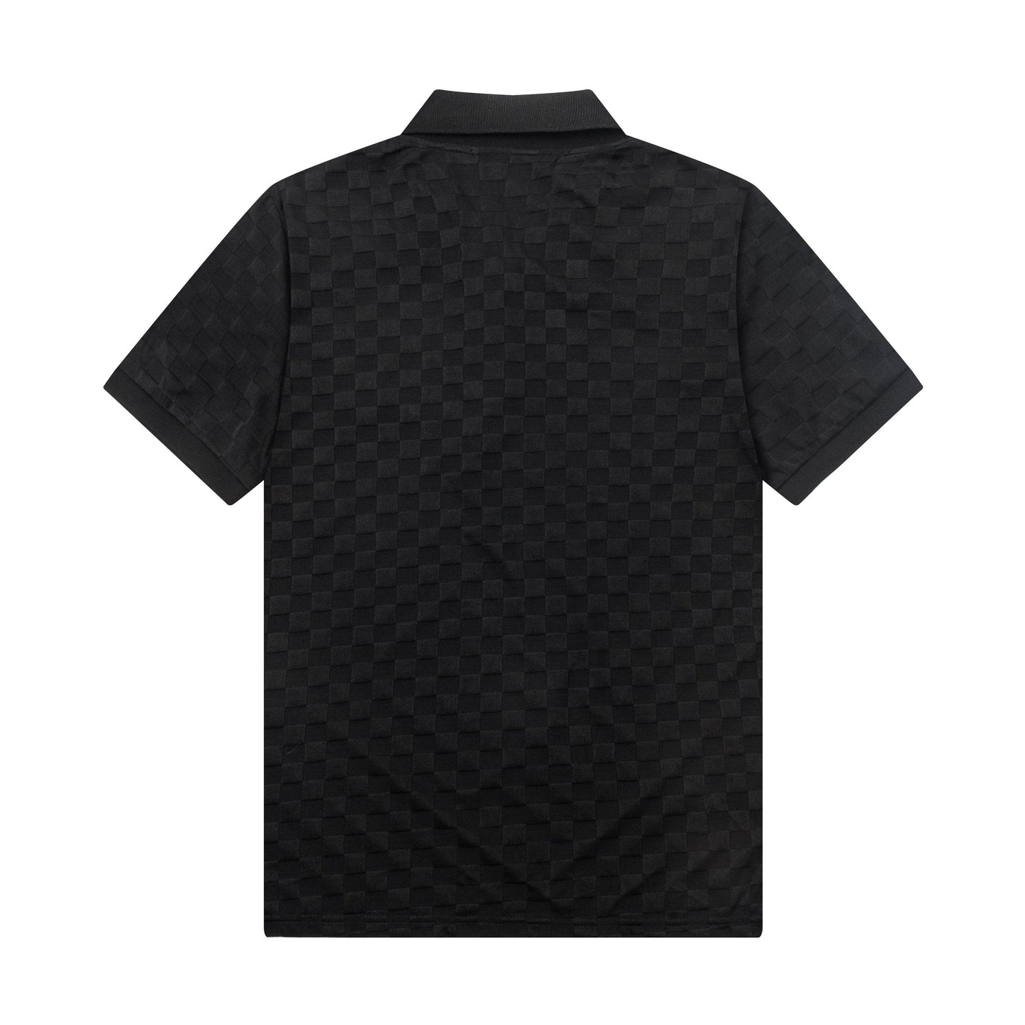 250305 New high quality knitted checkered polo shirt