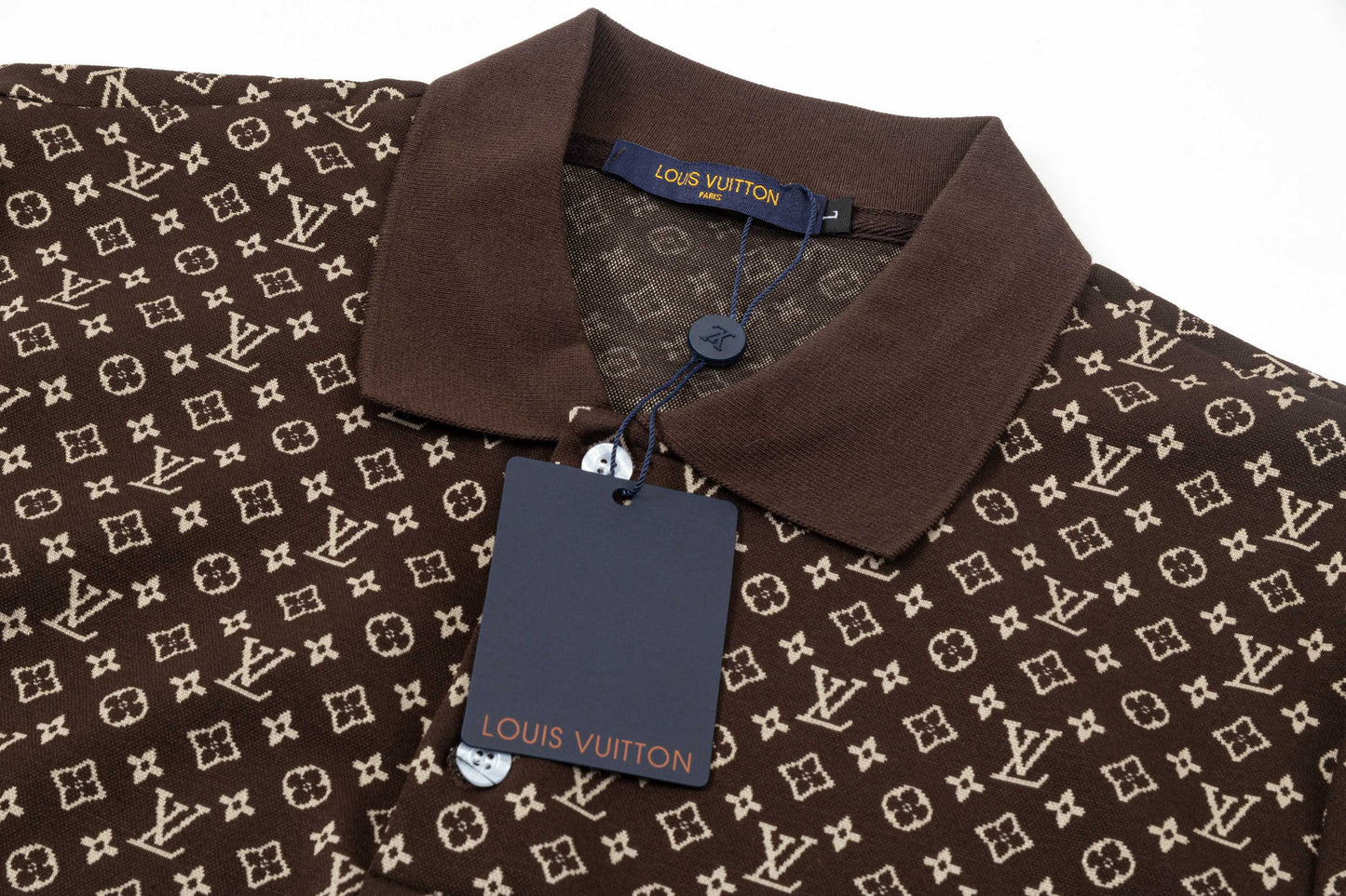 250305 New high quality jacquard fabric POLO shirt