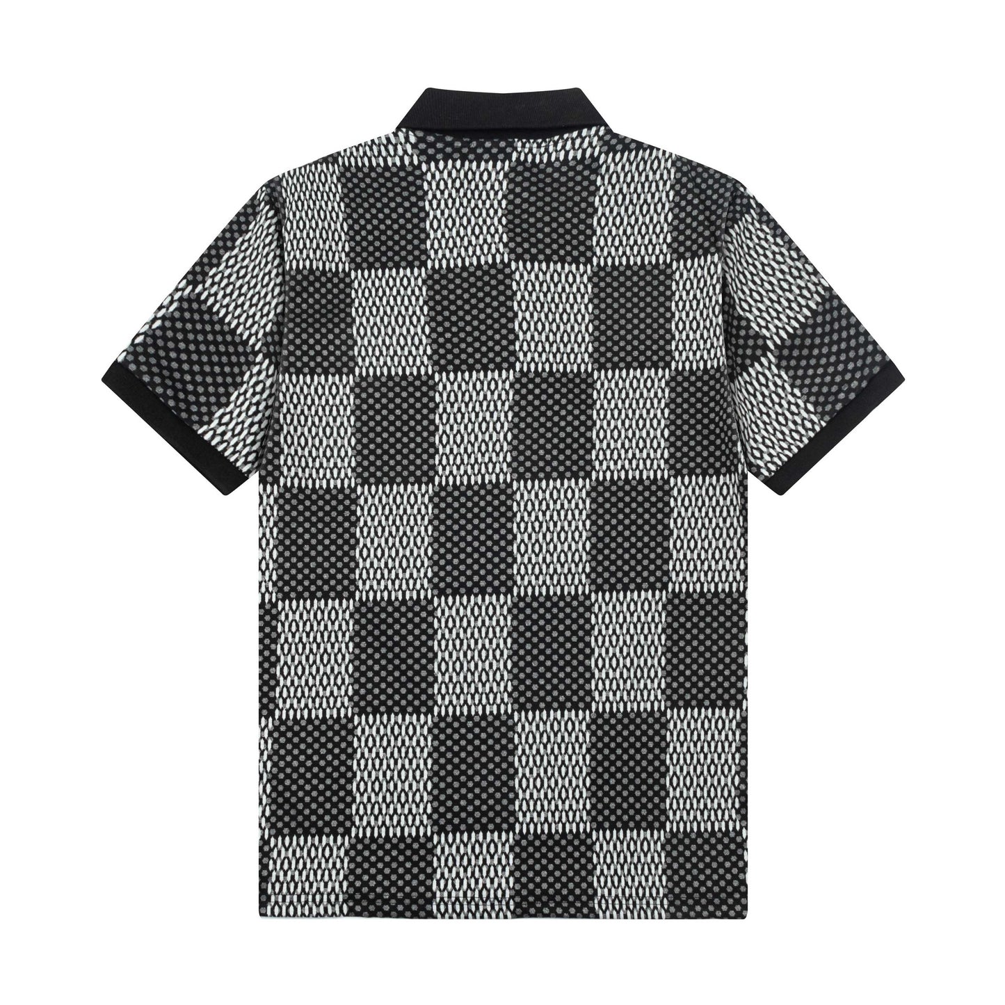 250305 High-end series of high quality checkered POLO shirt