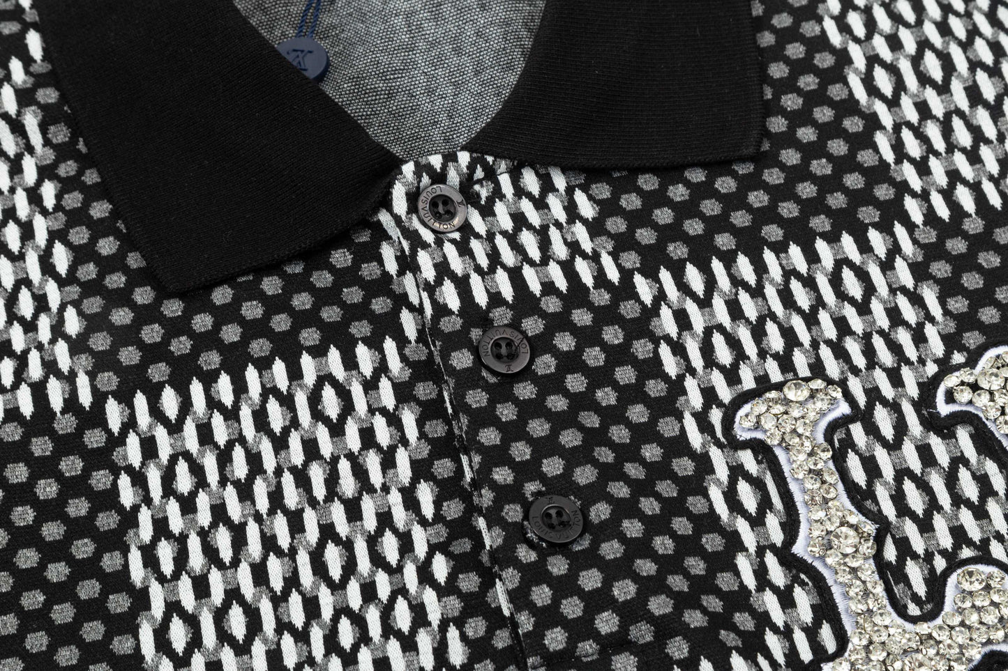 250305 High-end series of high quality checkered POLO shirt