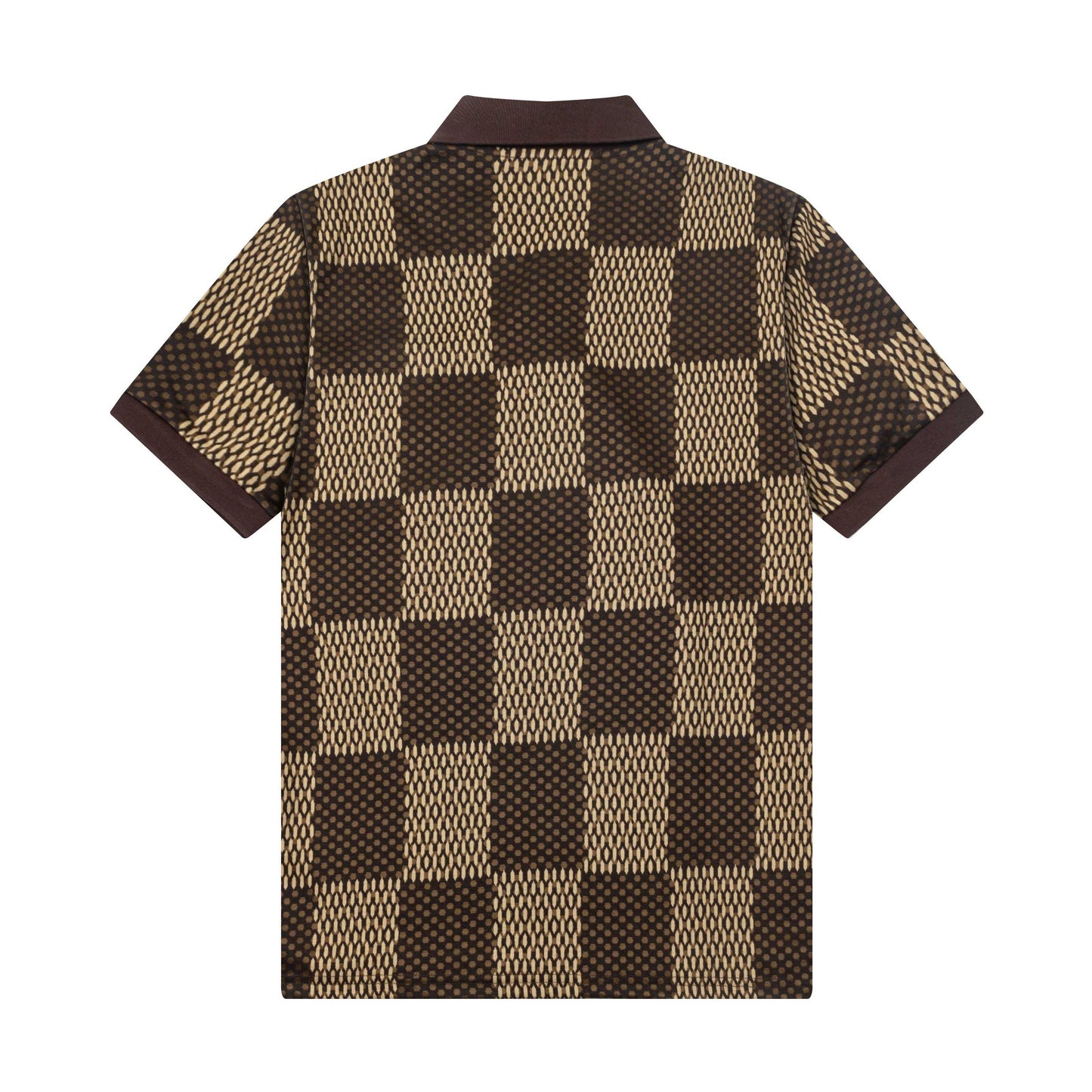 250305 High-end series of high quality checkered POLO shirt