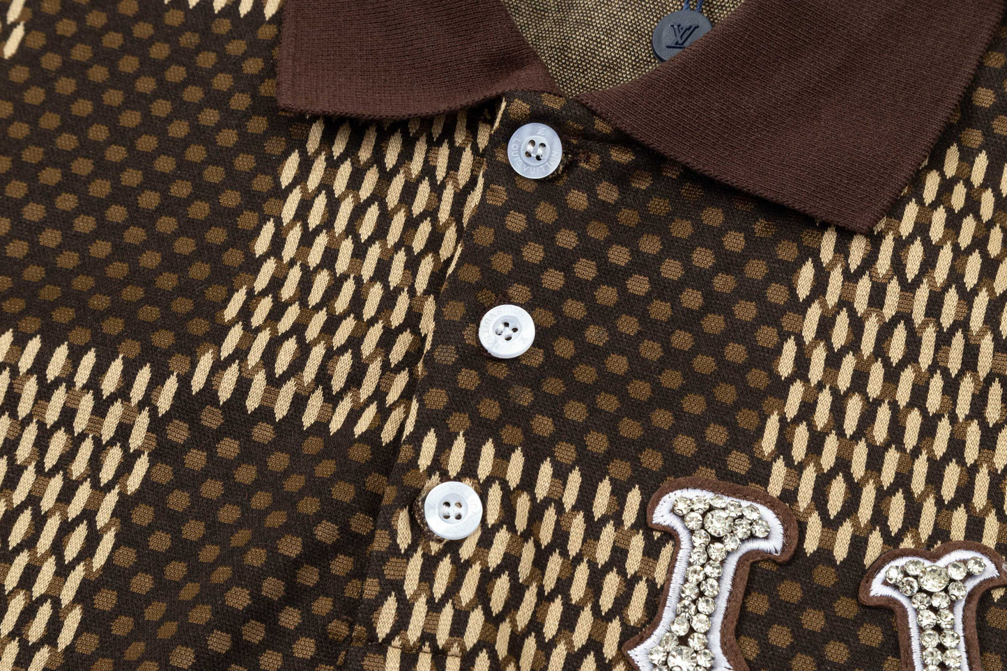 250305 High-end series of high quality checkered POLO shirt