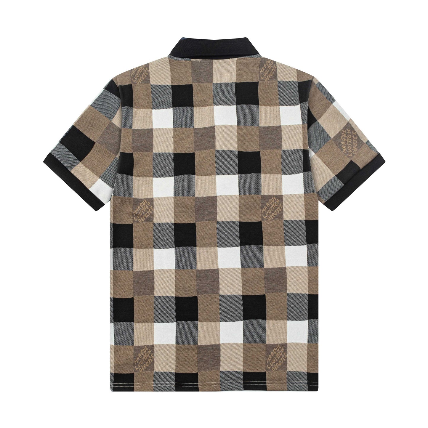 250305 High-end series of high quality checkered POLO shirt