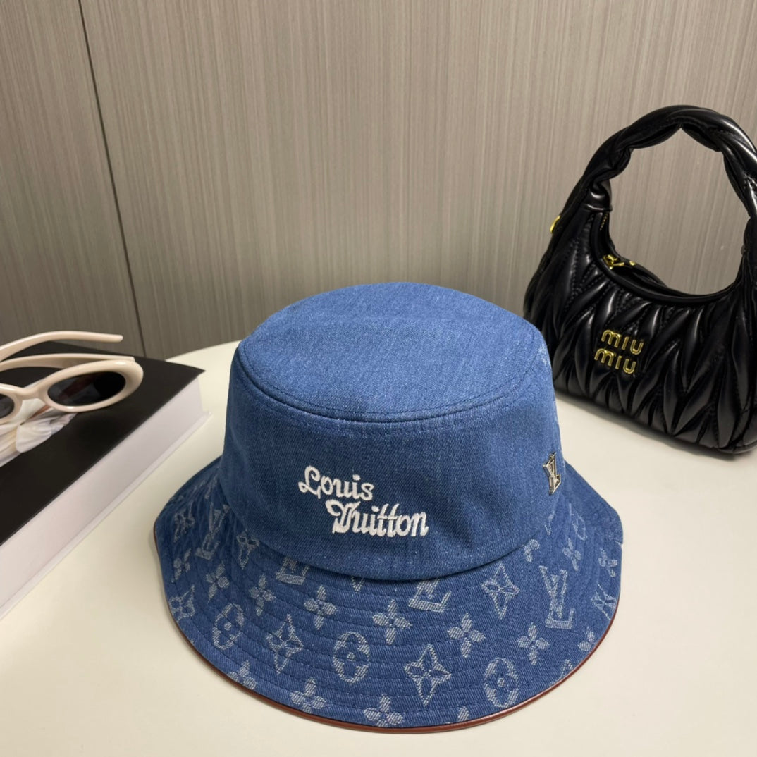 250313 Classic alphabet embroidered fisherman's cap