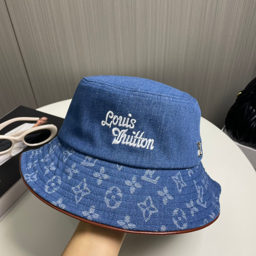 250313 Classic alphabet embroidered fisherman's cap