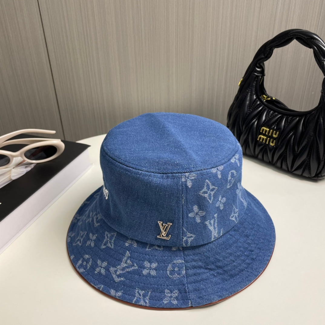 250313 Classic alphabet embroidered fisherman's cap