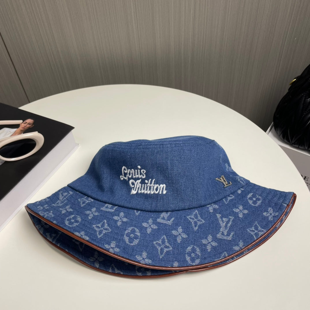 250313 Classic alphabet embroidered fisherman's cap