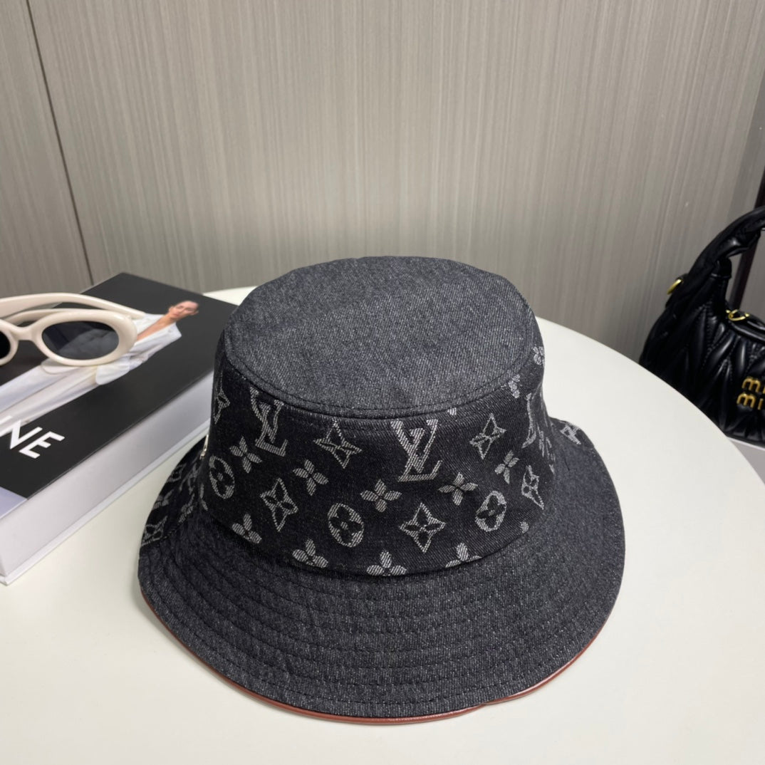 250313 Classic alphabet embroidered fisherman's cap