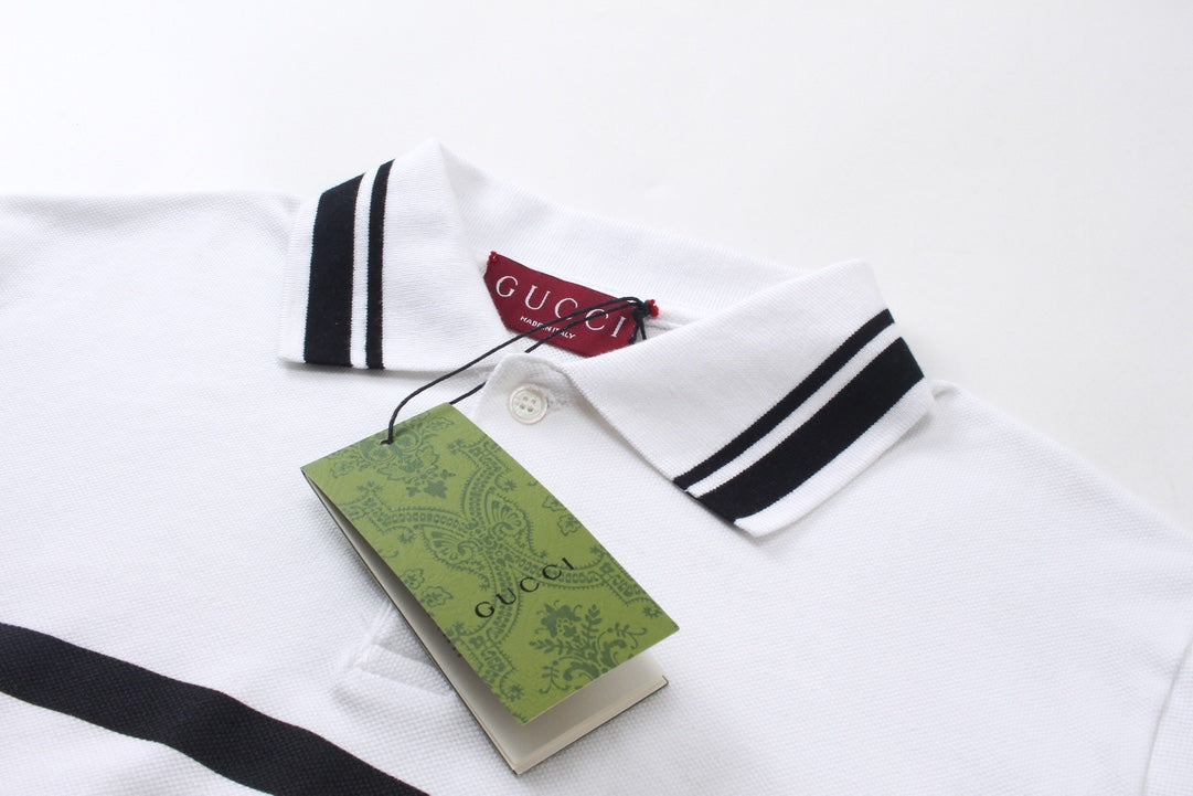 250313 New simple print knit POLO