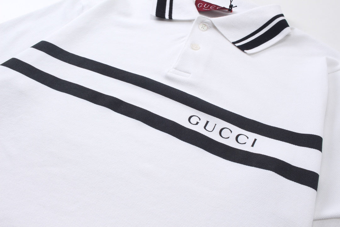 250313 New simple print knit POLO