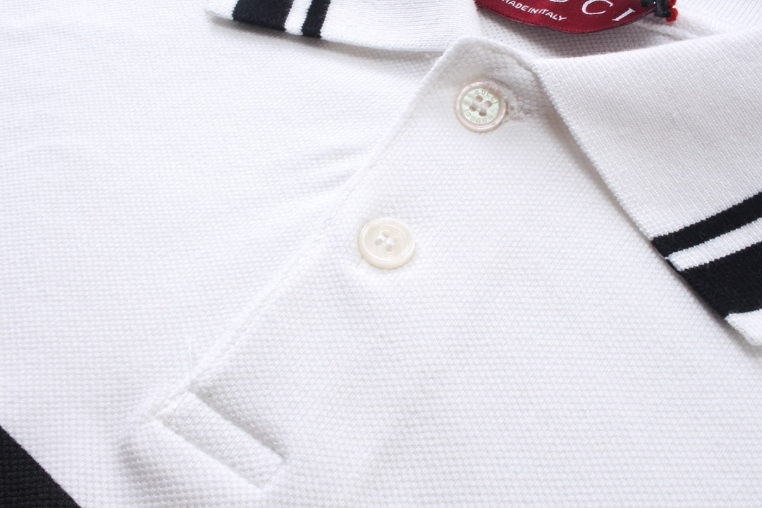 250313 New simple print knit POLO