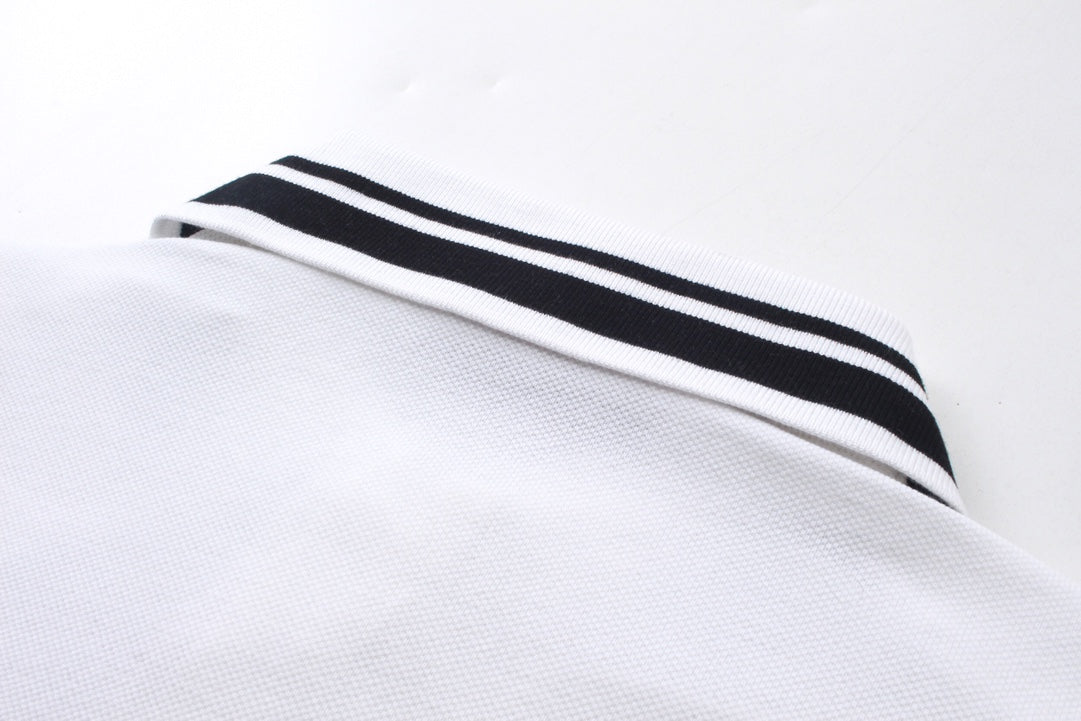 250313 New simple print knit POLO