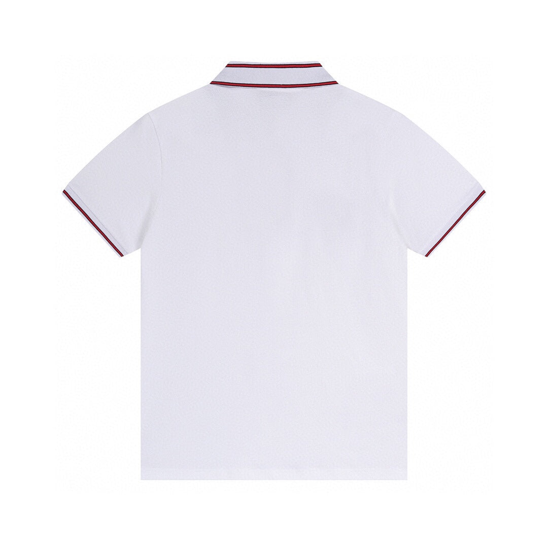 250313 New simple color matching lapel POLO