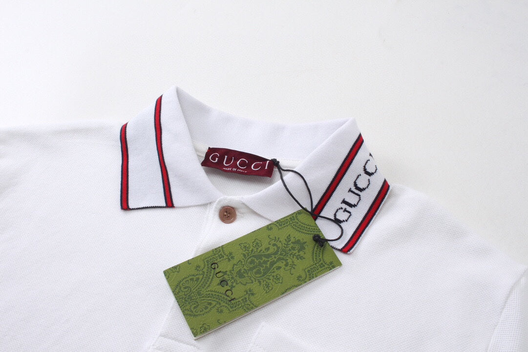 250313 New simple color matching lapel POLO