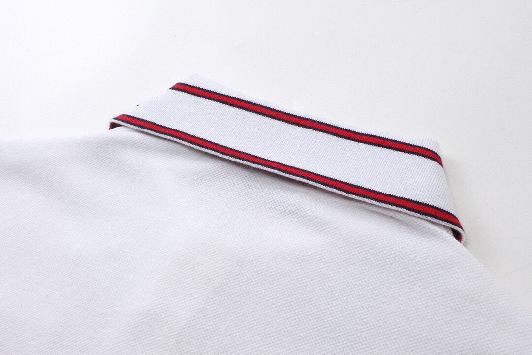 250313 New simple color matching lapel POLO