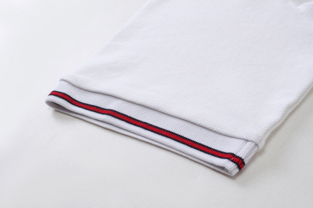 250313 New simple color matching lapel POLO