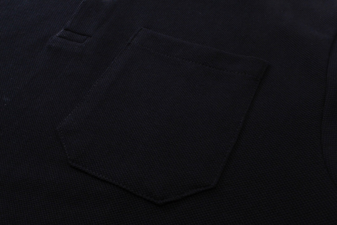 250313 New simple color matching lapel POLO