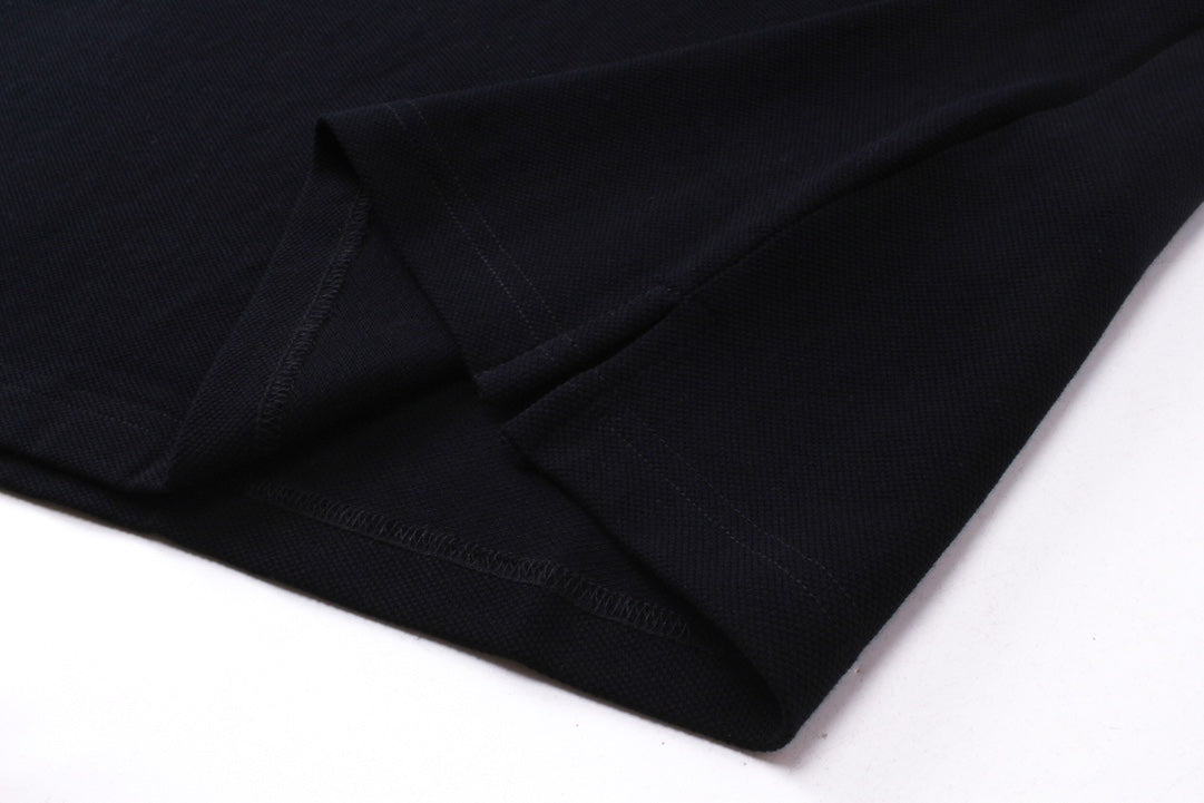 250313 New simple color matching lapel POLO