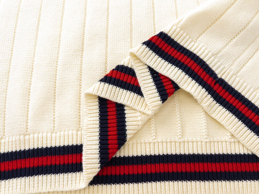 250318 New high quality pocket striped knit POLO
