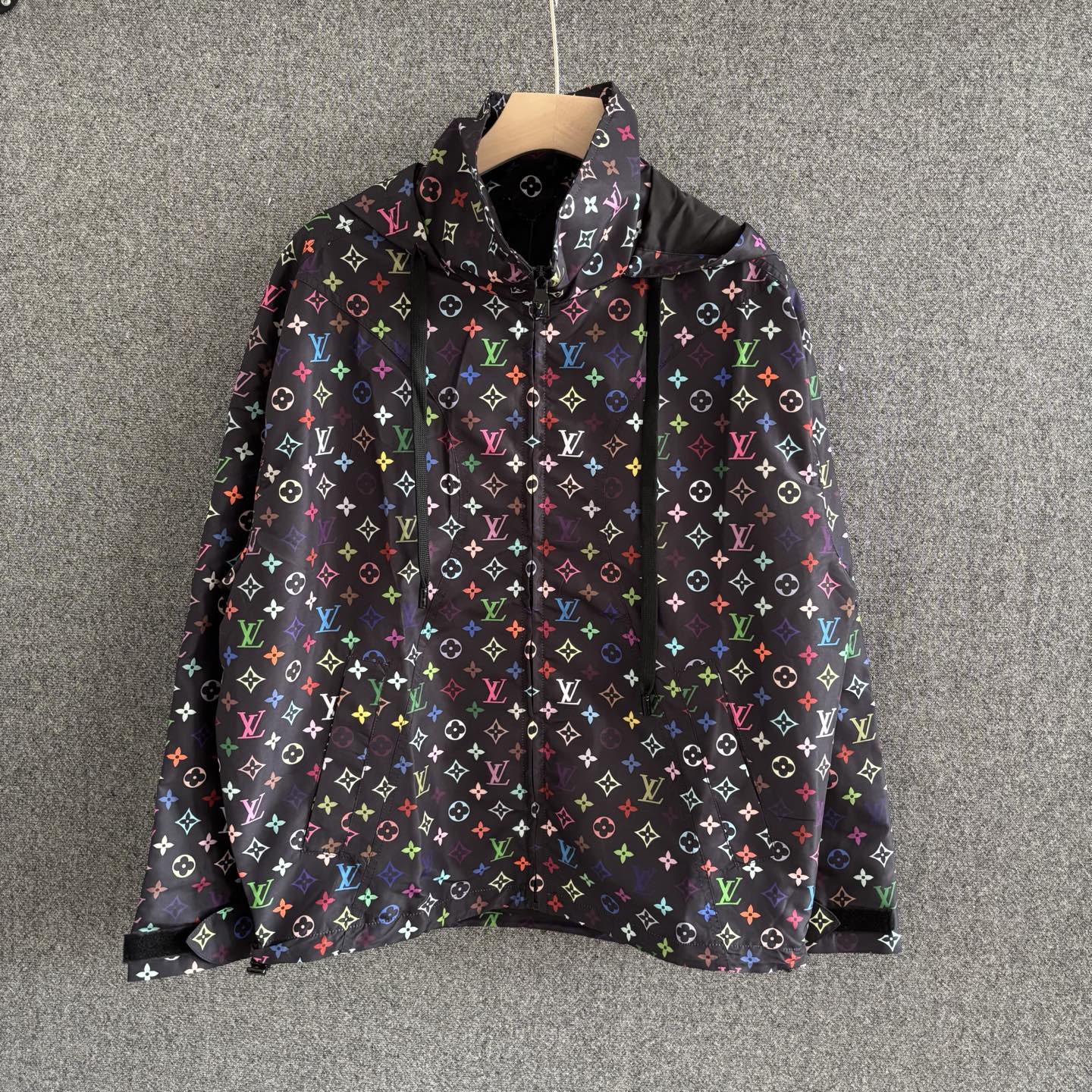 250325 New printed long-sleeved hooded coat