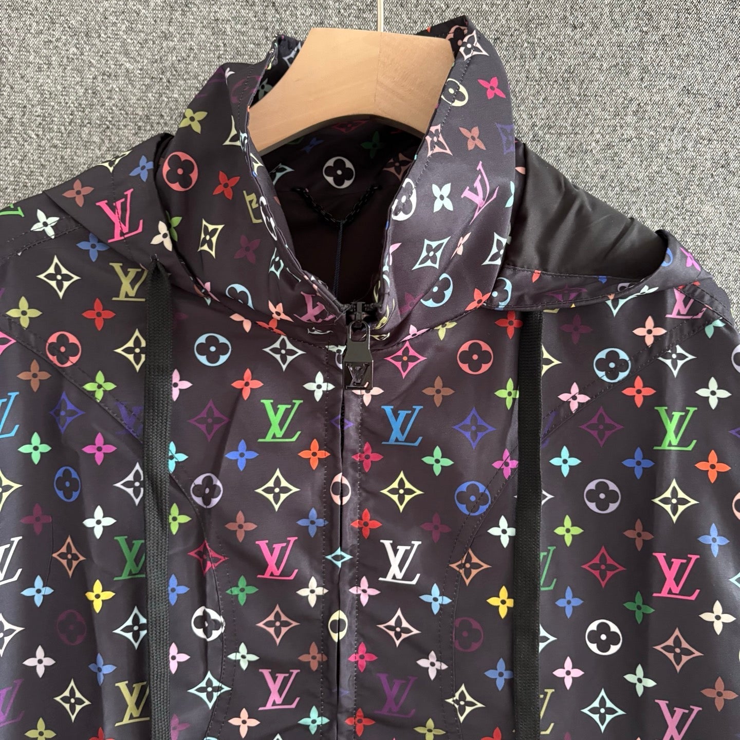 250325 New printed long-sleeved hooded coat