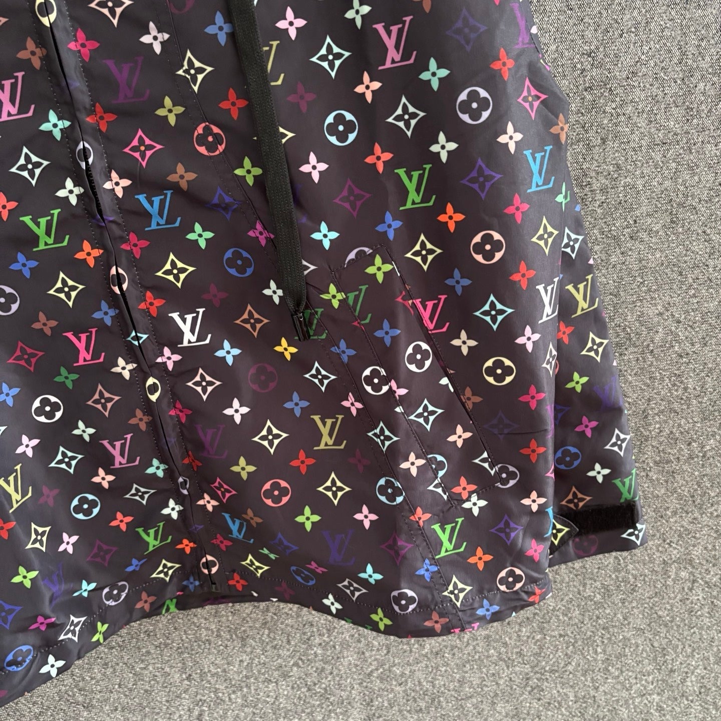 250325 New printed long-sleeved hooded coat
