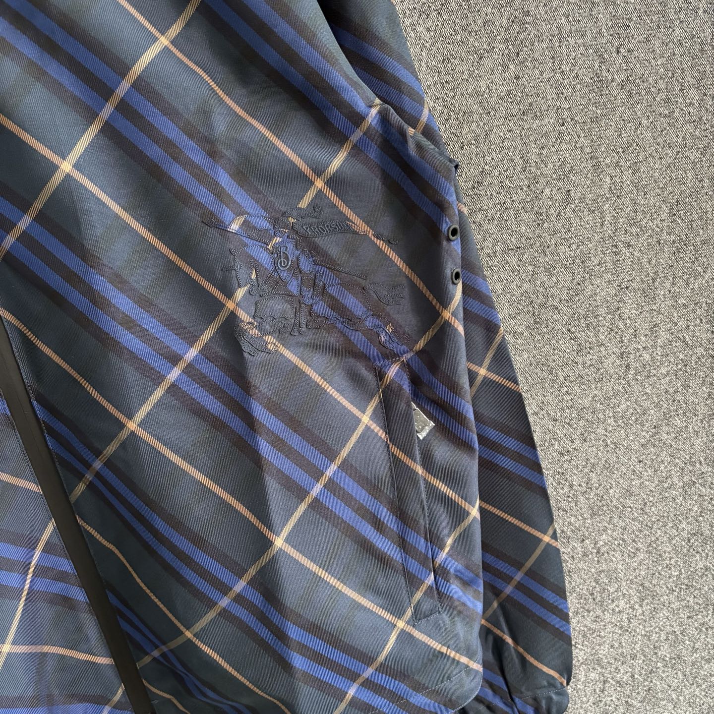 250325 New plaid long-sleeved hooded coat
