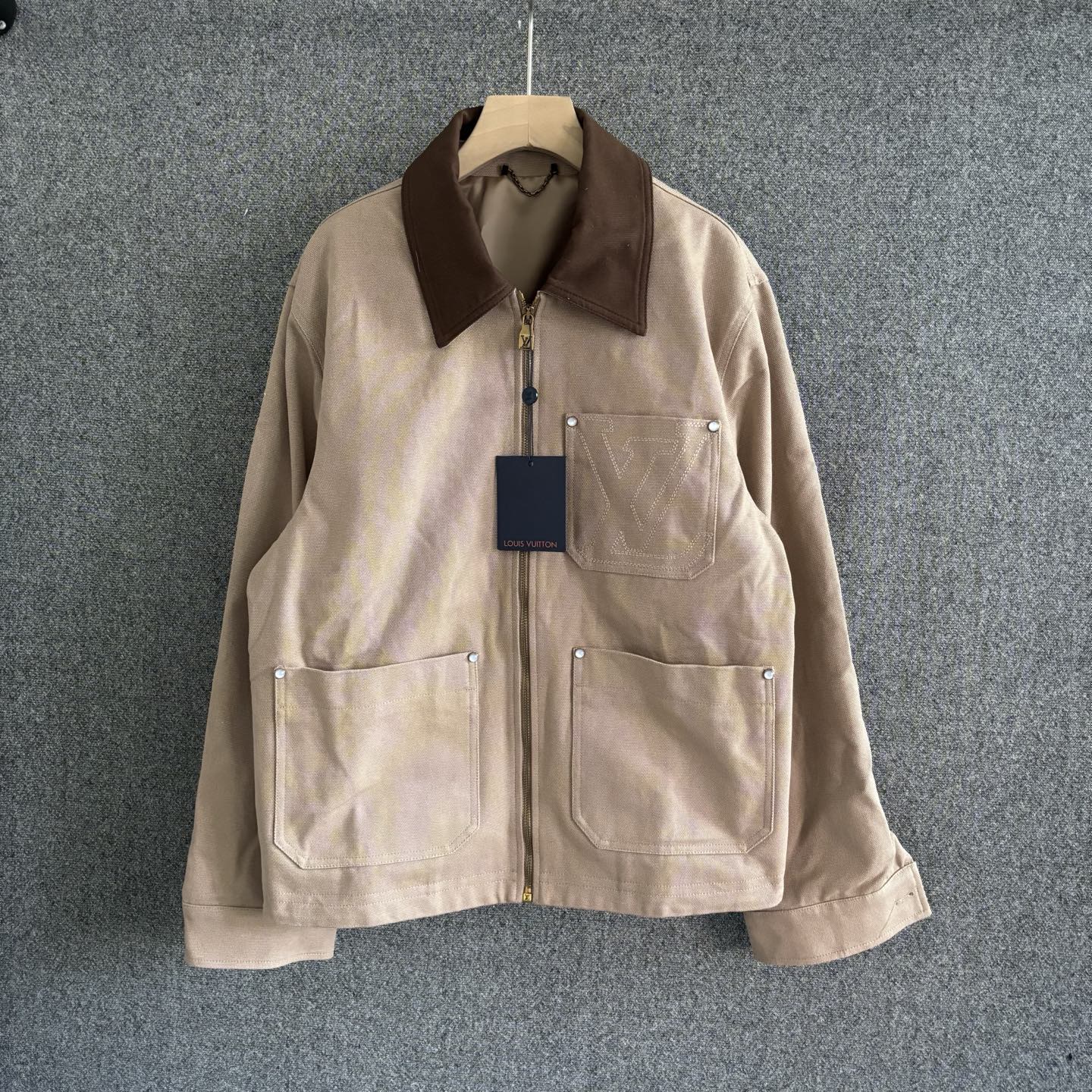 250325 New cotton canvas workman's waist jacket