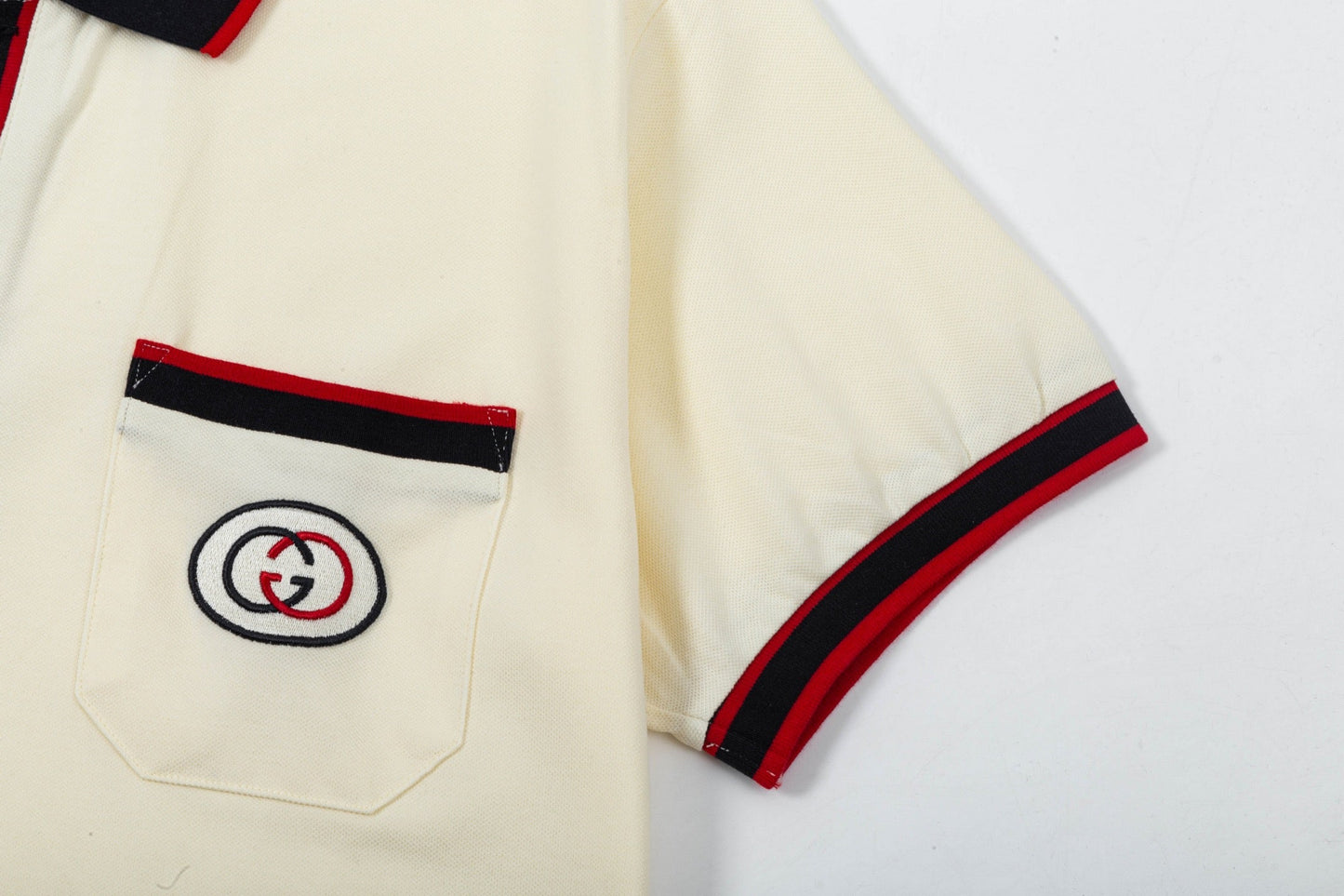 250408 New high-quality letter webbing with a color-matched collar POLO