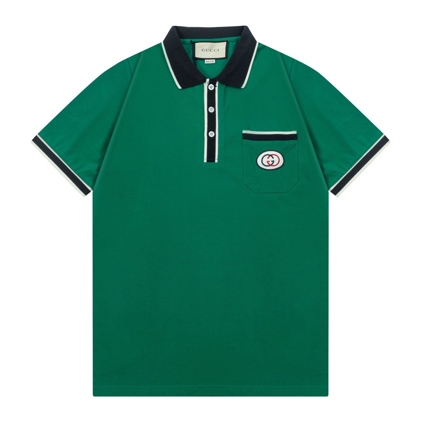 250408 New high-quality letter webbing with a color-matched collar POLO