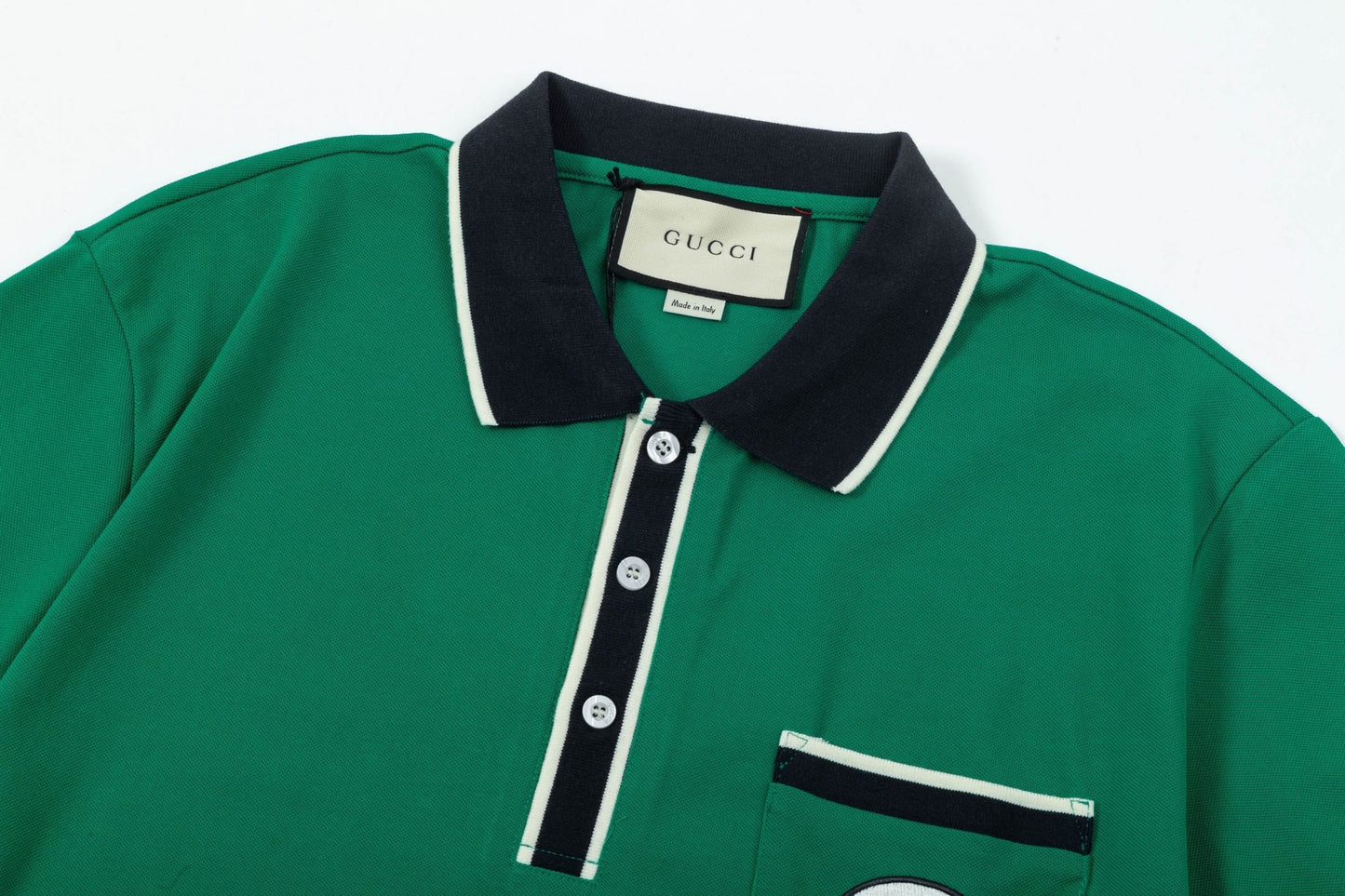 250408 New high-quality letter webbing with a color-matched collar POLO