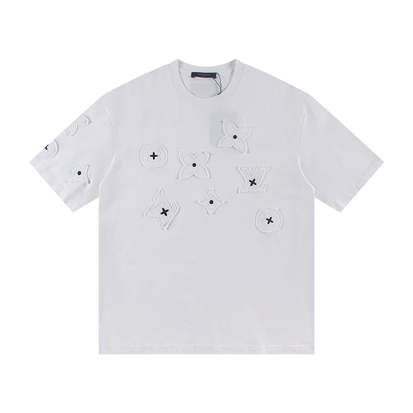 250614 New high-quality embroidered patch T-shirt