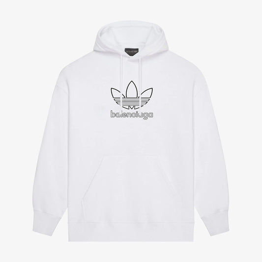 Hollow Classic Print Hoodie