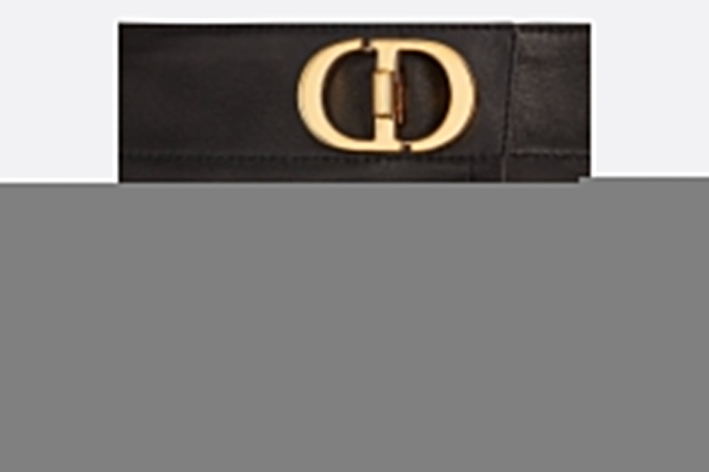 0528 Black sheepskin buckle skirt