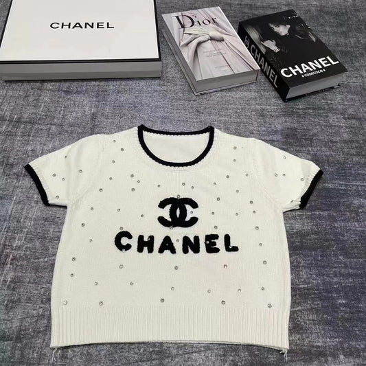 0528 Knitted crop top