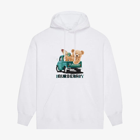 Bear Print Hoodie