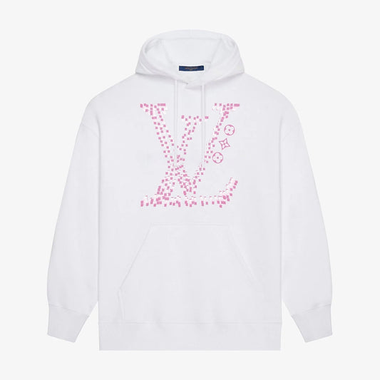 Pink Classic Letter Print Hoodie