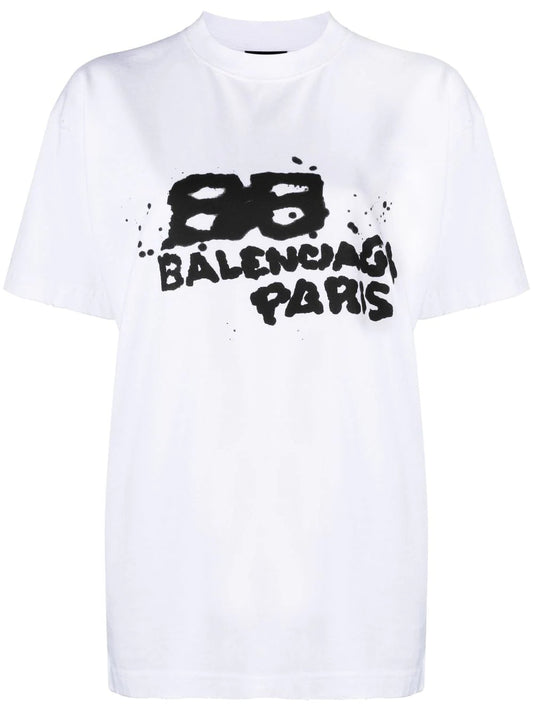 0528 logo print cotton T-shirt