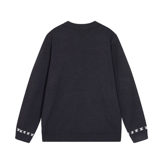 0818 New autumn and winter color matching sweater