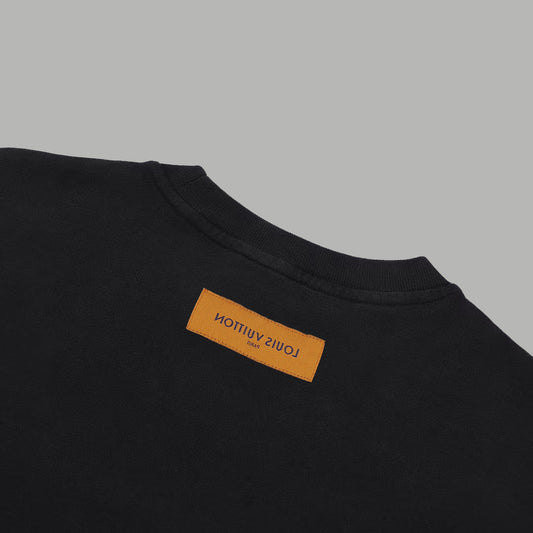 1021 New high quality feature pattern crew-neck hoodie